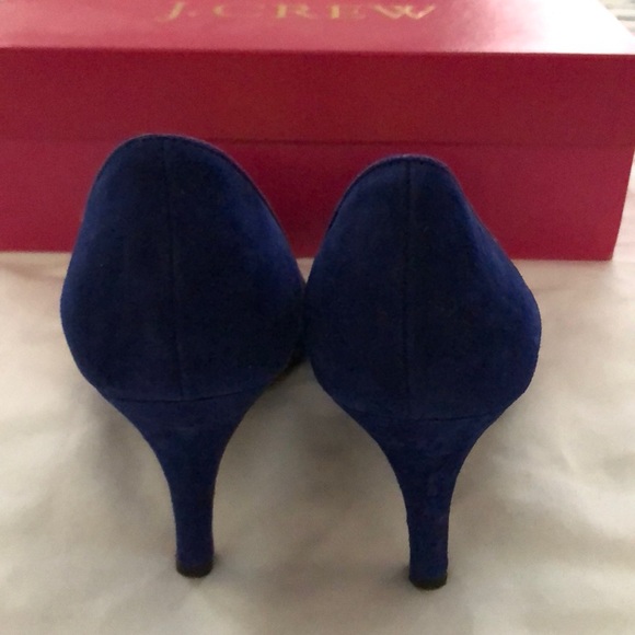 J.Crew Suede Peep-tie heels with Satin Bow - Picture 4 of 7
